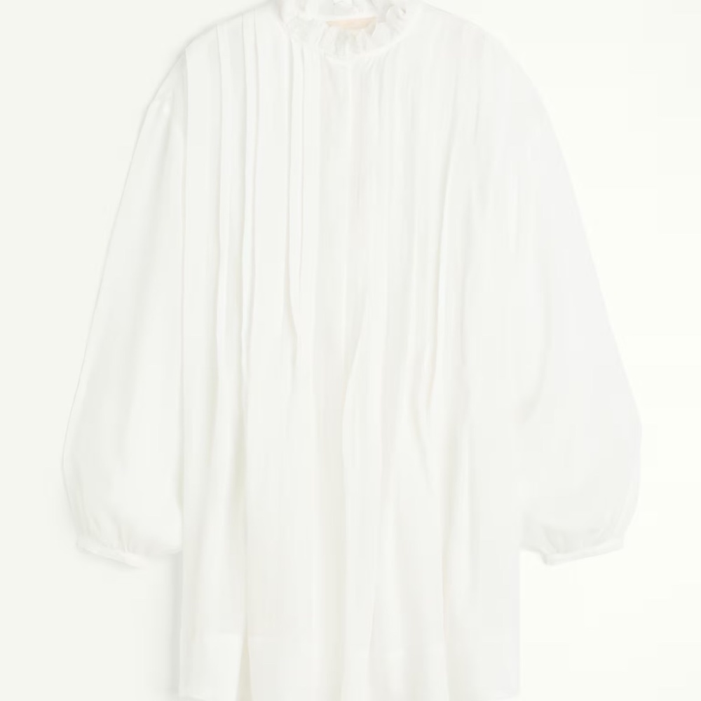 PIN-TUCK RAMIE DRESS